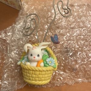 Precious moments Bunny photo holder